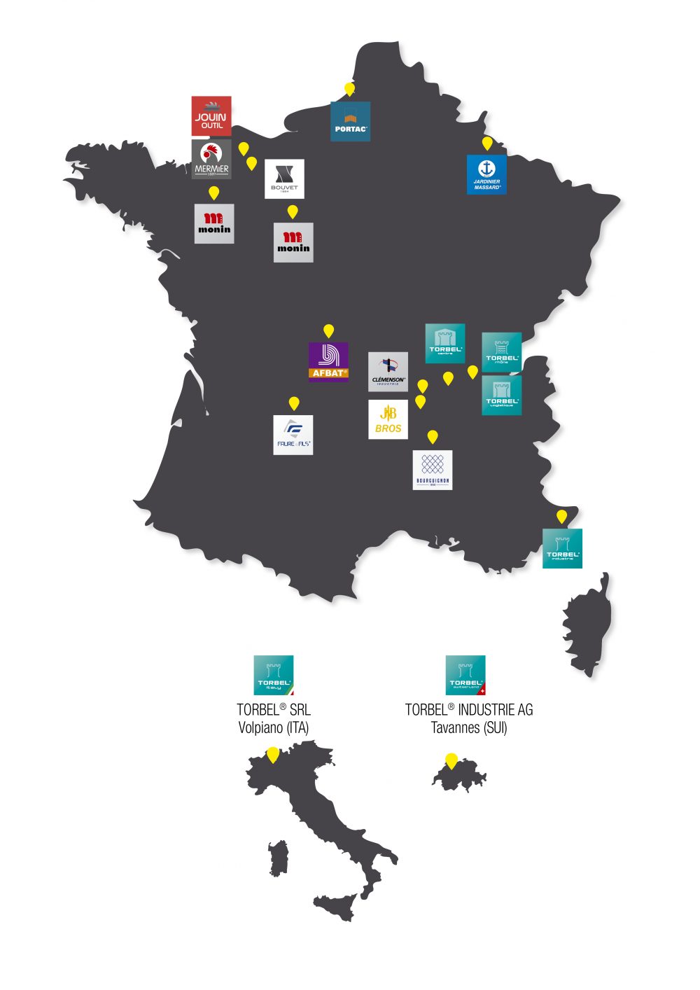 Carte groupe pour internet + logos 2018 C